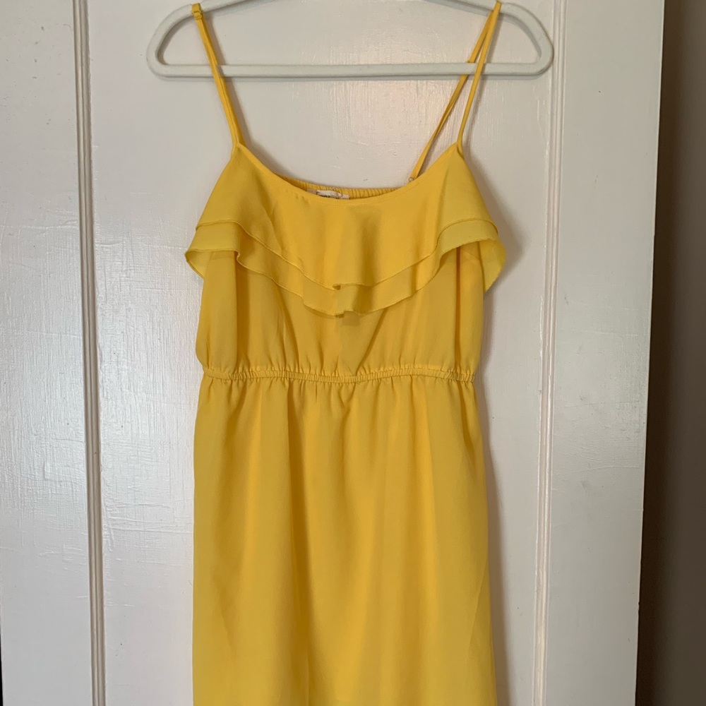 Yellow tank dress